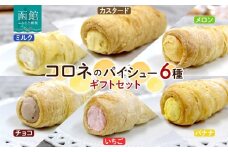 北海道 コロネ パイシュー 6種 計8個 ミルク カスタード メロン チョコ いちご バナナ 北海道産 生クリーム スイーツ デザート 菓子 シュークリーム 専門店 おやつ 冷凍 ママデコレ 函館市_HD153-006