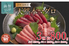 セレクト朝市「津軽海峡産天然本まぐろ」（赤身 約300g、中トロ 約300g、大トロ 約200g）_HD009-034