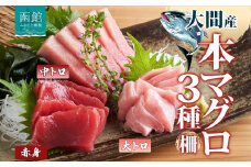 大間産 本マグロ 3種 赤身 中トロ 各 約160g 大トロ 約80g 柵 まぐろ 低カロリー 高タンパク 旨味 香り 甘味 寿司 刺身 炙り きめ細やか サシ とろける 柔らかさ 濃厚 至福 北海道産 国産 天然 お取り寄せ 人気 冷凍 鮪斗 北海道 函館市 送料無料_HD144-013
