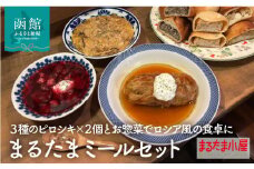 まるたま ミールセット 6種 計 10個 エゾ×エゾ しゃけクリームチーズ 塩バターリンゴ ボルシチ ロールキャベツ チキンストロガノフ 焼き ピロシキ ロシア 家庭料理 北海道産 小麦 米粉 おから かろやか 生地 エゾ鹿 ラム 鮭 りんご お手軽 時短 お取り寄せ_HD223-005