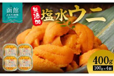 無添加 塩水ウニ パック ミョウバン不使用 内容量 400g 獲れたて 新鮮 ウニ 塩水 パック詰め 磯の風味 堪能 うに丼 軍艦巻き 海の幸 海鮮 海産物 お取り寄せ 北海道 函館市 送料無料_HD069-034