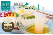 いか そーめん 国産 1kg 20柵 北海道産 函館名物 鮮度抜群 イカ刺し 刺身 甘み 歯ごたえ 新鮮 急速冷凍 専用醤油だれ付 カット済 フィルムシート包装 ごはんのお供 酒の肴 いか納豆 いかキムチ 北海道 函館市 送料無料_HD227-001