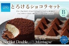 ルタオ とろけるショコラセットB （ショコラドゥーブル・ロイヤルモンターニュ）フロマージュ チョコレート チーズ 生クリーム 紅茶 洋菓子 ケーキ お取り寄せ ギフト 【9月30日終了】
