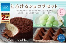 ルタオ とろけるショコラセットC （ショコラドゥーブル・レアチョコレート ナイアガラ・ロイヤルモンターニュ） フロマージュ チョコレート チーズ 生クリーム ワイン 紅茶 洋菓子 ケーキ お取り寄せ ギフト