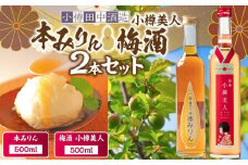 【小樽 田中酒造】本みりん・梅酒 500ml 2本セット