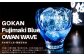 DW005 【藤巻百貨店】深川硝子工芸/国産クリスタルグラス「GOKAN」Fujimaki Blue （OWAN WAVE）