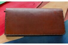 【neoclassic】 牛本革 ロングウォレット （Dark Brown） 牛革 本革 レザー 姫路レザー 財布 長財布 ウォレット ハンドメイド スリムデザイン 北海道 小樽市