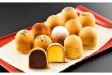 小樽名物 ぱんじゅう 12個入り （ こしあん / つぶあん / クリーム / チョコ / 生キャラメル / 抹茶 各2個 ） ×2箱 合計24個 【決済より7日程度で発送】 お菓子 スイーツ 饅頭 和菓子 おやつ あんこ 冷凍 レンチン 6種 セット 詰め合わせ