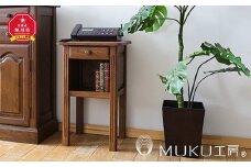 旭川家具　山室家具製作所　ESPOIR(エスポアール)No.36　ホールテーブル400　ミズナラ 【 国産 無垢 インテリア 木製 シックテーブル サイドテーブル 収納 チェスト 本棚 リビング 寝室 玄関 北海道 】 _00265