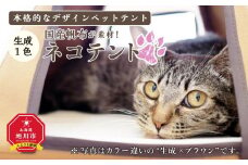 【ネコテント】国産帆布が素材！本格的デザインペットテント（生成）_00376