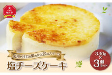 ★関西で注目を集めた伝説のスイーツ★塩チーズケーキ3個セット【北海道産素材使用】_00182