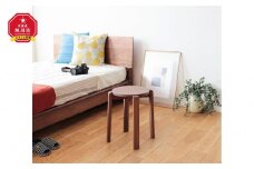 旭川家具　山室家具製作所　ALTO(アルト)　No.1　丸スツールウォールナット 【 国産 無垢 インテリア 木製 ナチュラル チェア スツール 椅子 リビング 玄関 北海道 】 _00526
