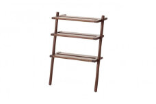 旭川家具　コサイン　シューラック ウォルナット 幅52×奥行30×高さ72cm 【 旭川家具 北海道 旭川市 木製 家具 選べる樹種 玄関収納 靴収納 防水ウレタン塗装 省スペース コンパクト 収納棚 組み立て式 軽量 シンプル ナチュラル 手作り 北欧 おしゃれ 天然木 無垢 】_00650