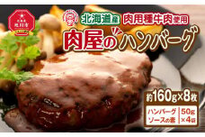 北海道産肉用種牛肉使用　肉屋のハンバーグ（約１６０ｇ×８枚）_00754