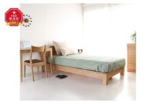 旭川家具 山室家具製作所 LINEA(リネア) No.106 シングルベッド ナラ 【 国産 無垢 インテリア 木製 ナチュラル すのこ シングル ベッドフレーム 寝室 北海道 】 _00932