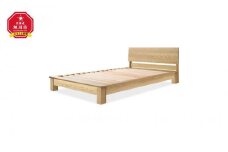 旭川家具 山室家具製作所 LINEA(リネア) No.108 ダブルベッド ナラ 【 国産 無垢 インテリア 木製 ナチュラル すのこ ダブル ベッドフレーム 寝室 北海道 】 _00934