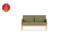旭川家具 宮田産業 ASH(アッシュ) 2P ソファ ナチュラル色 【 国産 無垢 インテリア 木製 ナチュラル ソファ ソファー 2人掛け リビング ダイニング 北海道 】_01108