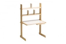 旭川家具　コサイン　ワークデスク 【 旭川家具 北海道 旭川市 木製 家具コンパクトデスク 在宅ワーク 作業台 小デスク リビング学習 リビングデスク スタンディングデスク 座卓 高さ調節OK 組み立て式 電源付き 収納付き 引き出し 抽斗 シンプル ナチュラル 手作り 北欧 おしゃれ 天然木 無垢 】_01290