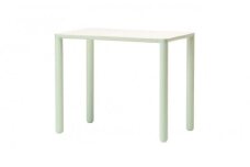 旭川家具　コサイン　coaデスク グリーン デスク 机 85×55×70cm 12.5kg 【 旭川家具 北海道 旭川市 木製 家具 コンパクトデスク 在宅ワーク 作業台 小デスク リビング学習 リビングデスク コンソールテーブル 選べるカラー エグゼクティブ ハイクラス デザイナーズ シンプル ナチュラル 手作り 北欧 おしゃれ 天然木 無垢 】_01743