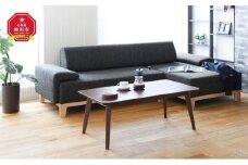 旭川家具 MUKU工房オリジナル reffine(ラフィーネ) ナラ カウチソファ 【 国産 無垢 インテリア 木製 ナチュラル ソファ ソファー 3人掛け カウチ コーナー リビング ダイニング 北海道 】_01649