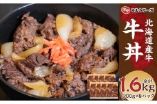 【北海道産牛】牛丼 小分け 計1.6キロ！（200g×8）_01718