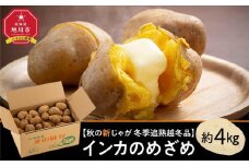 【先行予約】冬季追熟 越冬品 甘みの乗った インカのめざめ 約4kg（2026年1月中旬～発送予定）北海道産じゃがいも ジャガイモ 【 じゃがいも いも イモ 芋 野菜 産地直送 旬 お取り寄せ 旭川市 北海道 】_01985