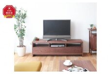旭川家具 山室家具製作所 プロトNo.608 TVボード160 ウォールナット 【 国産 無垢 インテリア 木製 収納 テレビボード テレビ台 ローボード AVボード リビング 北海道 】 _01961