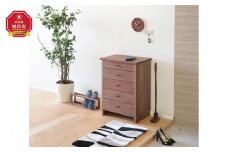 旭川家具　山室家具製作所　プロトNo.619チェスト60　ウォールナット 【 国産 無垢 インテリア 木製 収納 ナチュラル キャビネット チェスト リビング ダイニング 北海道 】 _01964