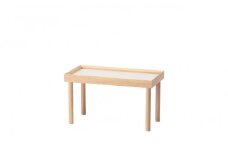 旭川家具　コサイン　プラント ラック (L) 【 旭川家具 北海道 旭川市 木製  家具 北海道産材 タモ タモ材 ヤチダモ 観葉植物 花台 ディスプレイ台 飾り台 モイス板 吸湿板付き 植物台 園芸 地材地消 シンプル ナチュラル 手作り 北欧 おしゃれ 天然木 無垢 】_01872