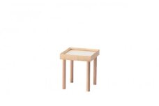 旭川家具　コサイン　プラント ラック (スクエア) 【 旭川家具 北海道 旭川市 木製  家具 北海道産材 タモ タモ材 ヤチダモ 観葉植物 花台 ディスプレイ台 飾り台 モイス板 吸湿板付き 植物台 園芸 地材地消 シンプル ナチュラル 手作り 北欧 おしゃれ 天然木 無垢 】_01873