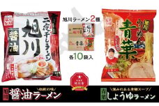 藤原製麺 旭川製造 旭川醤油ラーメン 1箱(10袋入)/青葉醤油ラーメン 1箱(10袋入)インスタント袋麺_02139
