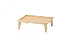 【ギフト用】旭川家具　コサイン　お月見トレー　メープル 【 旭川家具 北海道 旭川市 木製 家具 脚付 トレー ベッドテーブル 小テーブル お膳 銘々膳 飾り台 縁側 テーブル 選べる樹種 シンプル ナチュラル 手作り 北欧 おしゃれ 天然木 無垢 】_01126