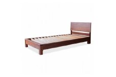 旭川家具 MUKU工房オリジナル ムク ベッド シングル ウォールナット 【 国産 無垢 インテリア 木製 ナチュラル すのこ シングルベッド ベッドフレーム 寝室 北海道 】 _02930