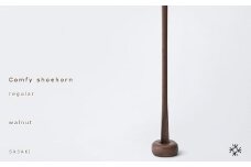 Comfy shoehorn -  regular　walnut/SASAKI【旭川クラフト(木製品/靴べら)】コンフィーシューホーン / ササキ工芸_03176