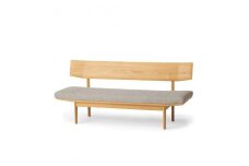 旭川家具 カンディハウス　WING LUX LD ベンチ160　北海道ナラ NF ブレンド LGY_02058
