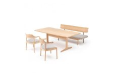 旭川家具 カンディハウス WING LUX LD T脚テーブル180×90 サイドチェアー ベンチ_02041