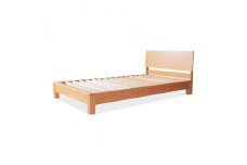 旭川家具 MUKU工房オリジナル ムク ベッド セミダブル チェリー 【 国産 無垢 インテリア 木製 ナチュラル すのこ セミダブルベッド ベッドフレーム 寝室 北海道 】 _03226