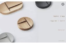 Split tray - R 2slit　SASAKI【旭川クラフト(木製品/マルチトレイ)】スプリットトレー / ササキ工芸【natural】_03464