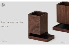 Duplex pen holder - regular　SASAKI【旭川クラフト(木製品/ペンスタンド)】デュプレックスペンホルダー / ササキ工芸【walnut】_03475