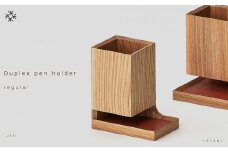 Duplex pen holder - regular　SASAKI【旭川クラフト(木製品/ペンスタンド)】デュプレックスペンホルダー / ササキ工芸【ash】_03476