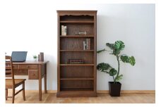 旭川家具 山室家具製作所 エスポアール No.115 オープン書棚 【 国産 無垢 インテリア 木製 シックチェスト タンス 収納 本棚 ブックシェルフ ダイニング 書斎 北海道 】 _03414