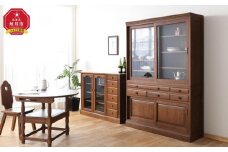 旭川家具 山室家具製作所 エスポアール No.422 ダイニングボード 【 国産 無垢 インテリア 木製 シック 収納 キャビネット リビングボード ダイニングボード 食器棚 北海道 】 _03859