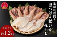 北海道産氷温乾燥開きほっけ180g×5枚&いか一夜干し130g×3枚_03840