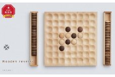 Wooden reversi / SASAKI【旭川クラフト(木製品/卓上ボードゲーム)】ウッデンリバーシ / ササキ工芸_03912