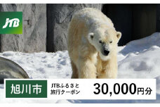 【旭川市】JTBふるさと旅行クーポン（Eメール発行）（30,000円分） 【 北海道 旭川 旅行 トラベル 宿泊 予約 人気 おすすめ 旭山 動物園 旭山動物園 ツアー ホテル 】