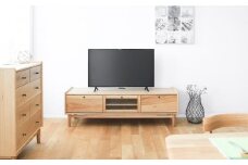 旭川家具 MUKU工房オリジナル ジャム テレビ台 ロー 150 北海道ナラ 【 国産 無垢 インテリア 木製 収納 テレビボード テレビ台 ローボード AVボード リビング 北海道 】 _04579