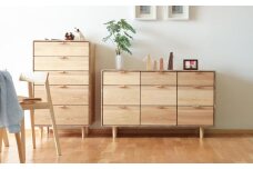 旭川家具 WOW ワオ チェスト 丸脚_04707