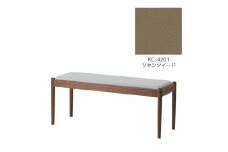 旭川家具　コサイン　フォルクベンチ　ウォルナットKC　リネンツイード_04516