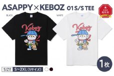 ASAPPY × KEBOZ 01 S/S TEE【BLACK/M】【 Tシャツ 半袖 綿100% シャツ トップス 服 北海道 旭川市 】_04780