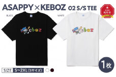 ASAPPY × KEBOZ 02 S/S TEE【WHITE/M】【 Tシャツ 半袖 綿100% シャツ トップス 服 北海道 旭川市 】_04784
